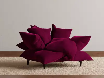 Pillow Cloud Chair 3D model