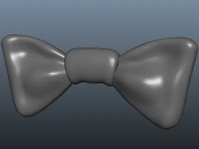 Bow tie  Low-poly 3D model