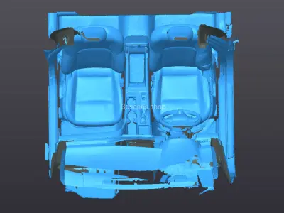 2025 Toyota Camry Interior High Accuracy 3D Scan for Design 3D model