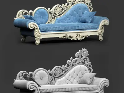 Decorative sofa 3D model