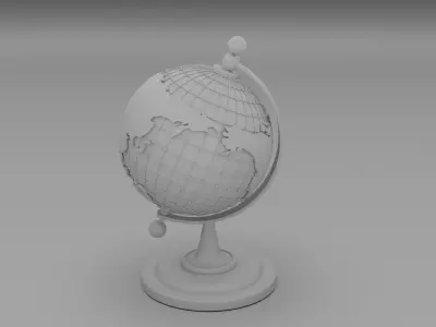 Vintage Globe 3D Model 3D model