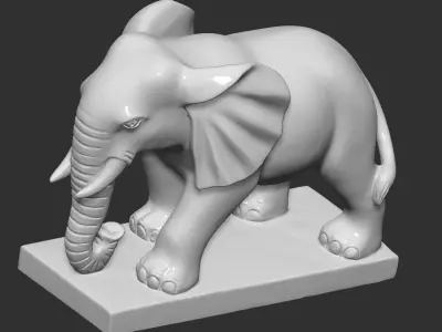 elephant 3D print model