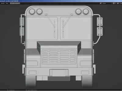 Prison Transport Bus 3D model