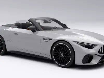 Mercedes-Benz AMG SL63 2022 Low-poly 3D model