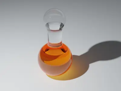 Glass Bottle 3D Model Free 3D model