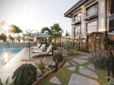 Boutique Hotel Design 3D Model 3D model