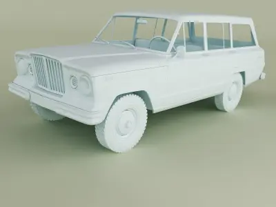 Jeep Wagoneer 1963 3D model