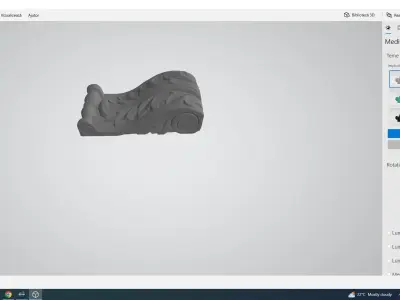 Wood Art Decoration 3D model