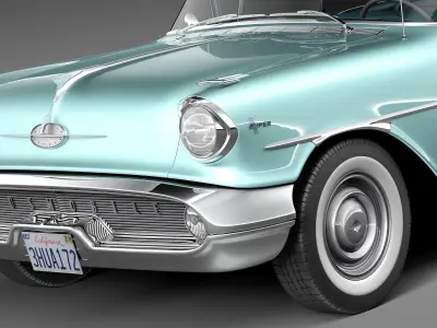 Oldsmobile 88 coupe 1957 3D model
