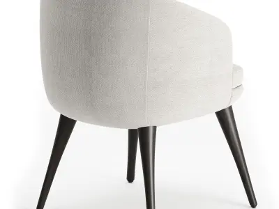 Elegant Beige Accent Chair 3D model