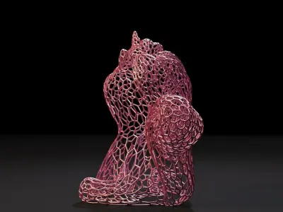 Unicorn figurine 2 3D print model
