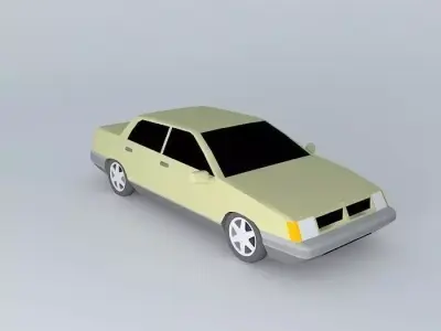 Aero car Free 3D model
