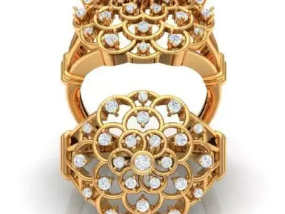 Premium diamond Ring  3D print model