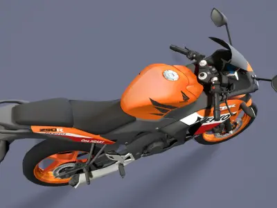 Honda-CBR-250R1 motorcycle  Low-poly 3D model