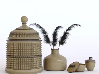 pampas Decorative set 02 3D model