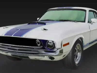 1969 Shelby GT-350 3D Model 3D print model