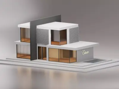Modern house 3D model