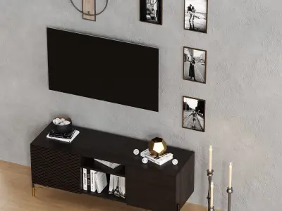 Living room set 02 3D model