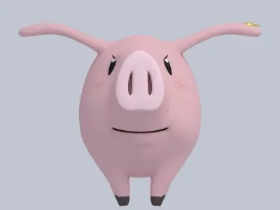 Scraps Captain Hawk Low-poly 3D model