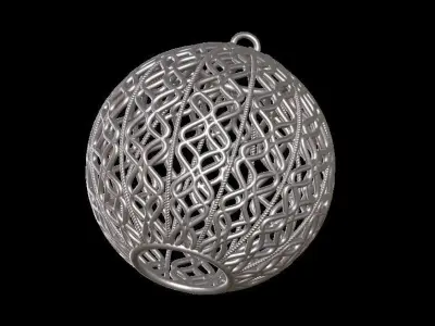 Christmas Tree Ball Decoration 3D print model