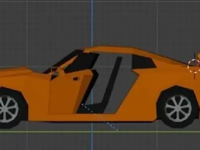 Nissan GT-R R35 Low-poly 3D model purchase