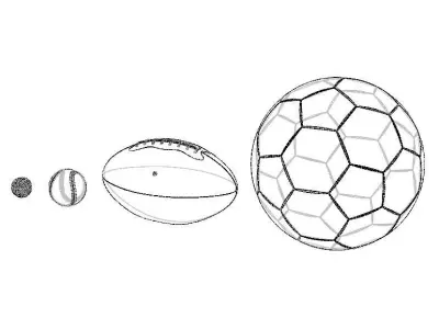 Sport Balls Equipment 3D model