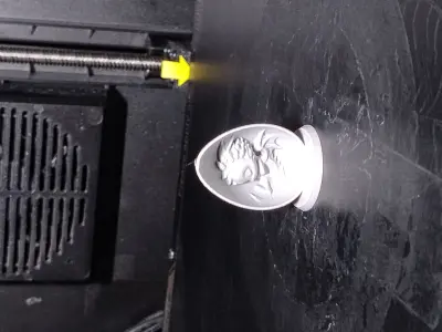 Easter Dragon Egg Amber Light Effect 3D print model