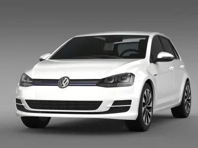 VW Golf BlueMotion Concept Typ 5G 2012 3D model