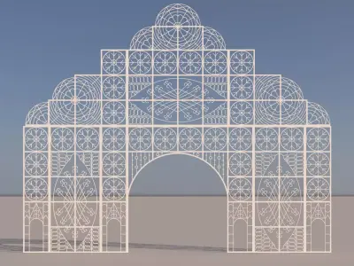 Iron Entry Facade 3D model