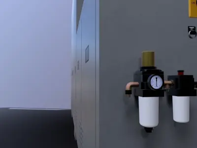 Blister Machine Low-poly 3D model