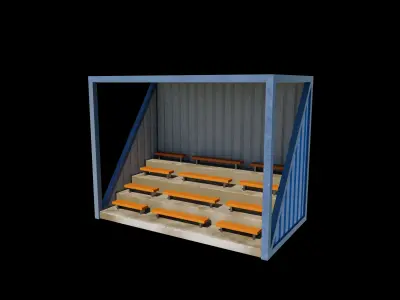 Container stand 3D model