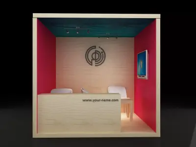 Booth Exhibition Stand a109  3D model