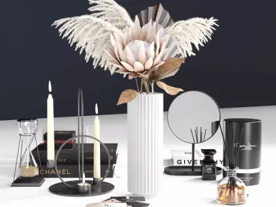 Decoration set 3D model buy