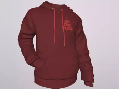 KANYE WEST I FEEL LIKE PABLO HOODIE PBR Low-poly 3D model