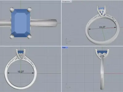 ring woman  3D print model 42