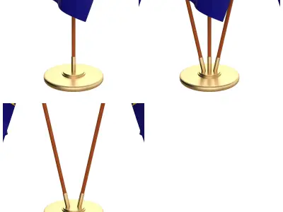 Bosnia and Herzegovina Flag Pack 3D model