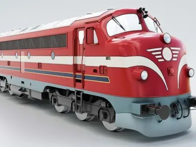 NoHAB M61 Locomotive Train Engine 3D model