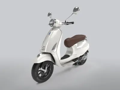 Vespa Low-poly 3D model