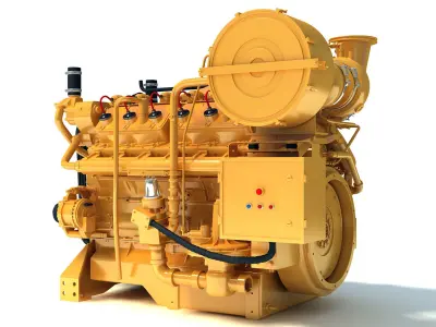 Generator  Industrial Engine 3D model
