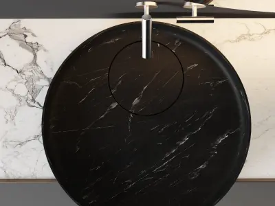 sink decoration Modern Kitchenware Bathroom 3D model