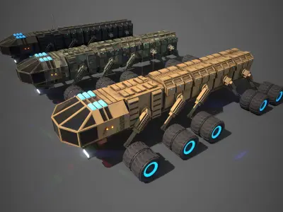 Rover Three Low-poly 3D model