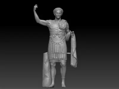 Statua di costantino 3D model