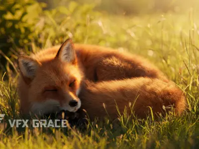 Red Fox Animation VFX Grace 3D model