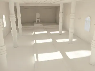 Kings Hall Interior No Material 3D model