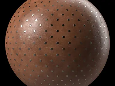 Leather Materials 39- Leather Panel By Dot Metal - Pbr Seamless Texture