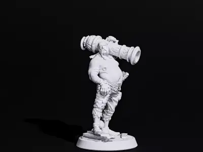 cannon pirate 3D print model