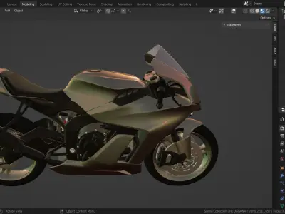 street motorcycle 3d model  3D model