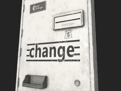 Change Machine PBR Low-poly 3D model