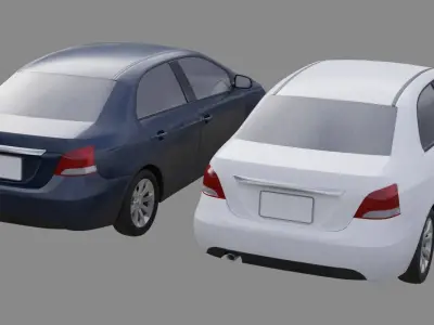 Generic Car 1B Low-poly 3D model