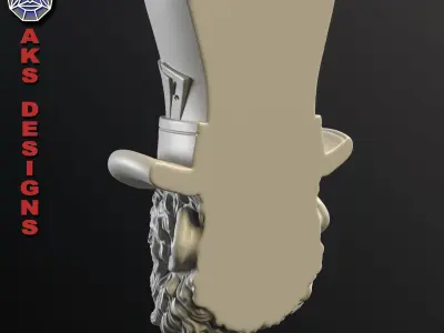 Animal Wall home decor Magician guerilla v153 3D print model